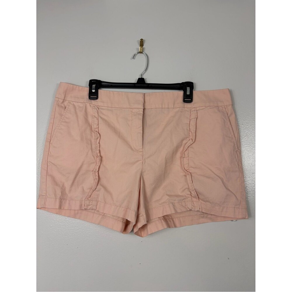 Loft soft Pink Ruffle-Trim Shorts sz 16